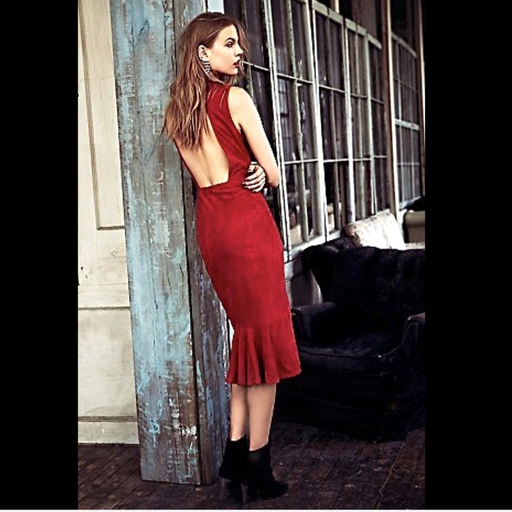 Free People Jill's Limited Edition TrueRed Suede 2